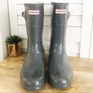 Hunter Original Short Rain Boots -FREE boot liners